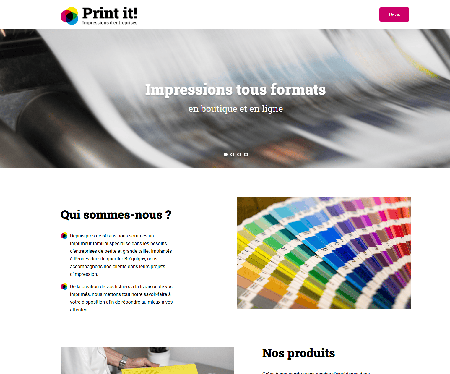Site Print-it imprimerie professionnelle